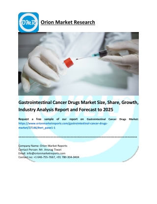 Gastrointestinal Cancer Drugs Market