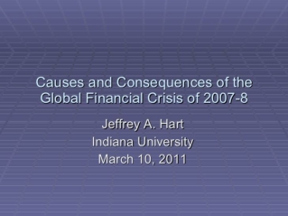 Causes and Consequences of the Global Financial Crisis of 2007-8