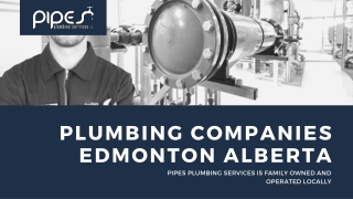 Plumbing Companies Edmonton Alberta