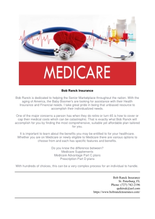 Medicare Insurance St Petersburg FL