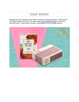 Soap Boxes