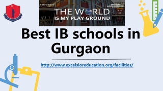 Best IB schools in Gurgaon