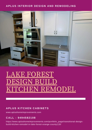 Lake Forest Design Build Kitchen Remodel