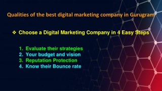 Qualities of the best digital marketing company in Gurugram