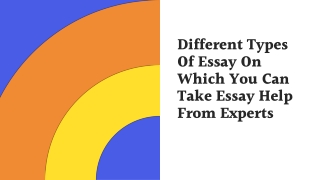 Different Types Of Essay On Which You Can Take Essay Help From Experts