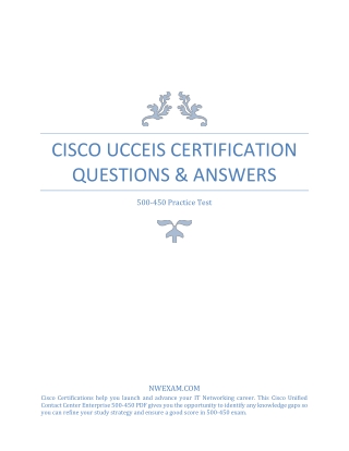 Cisco 500-450 UCCEIS Certification Questions & Answers