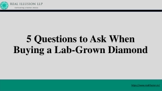 5 Questions to Ask When Buying a Lab-Grown Diamond