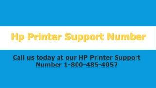 Hp Printer Customer Service 1-800-485-4057
