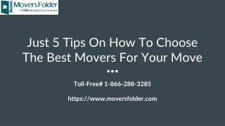 Look for These Things When Searching for the Best Movers