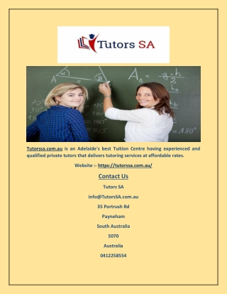 Experienced Maths Tutor in Adelaide -(tutorssa)