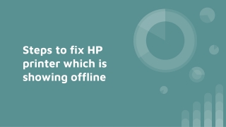 Steps to fix hp printer offline issue