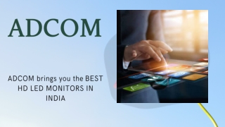 High-quality low-cost LED monitors, India