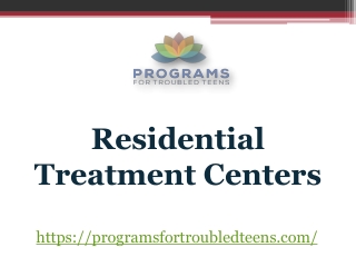 Residential Treatment Centers For Mental Health