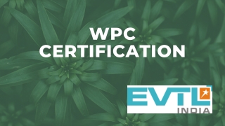WPC CERTIFICATION