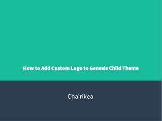 How to Add Custom Logo to Genesis Child Theme