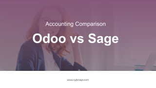 Accounting Comparison Odoo vs Sage