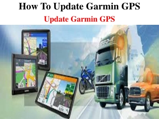 How to update Garmin GPS