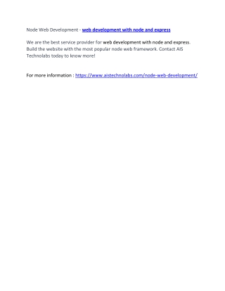 Node Web Development - web development with node and express