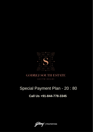Godrej South Estate New Delhi - YOUR STYLE AND ELEGANCE MAKE - Brochure,PDF
