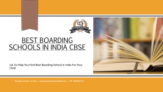 List of Top CBSE Boarding Schools in India