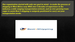 The best and reliable courier service Nigeria