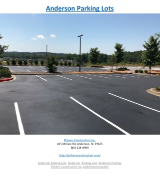 Anderson Parking Lots