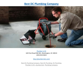 Best DC Plumbing Company