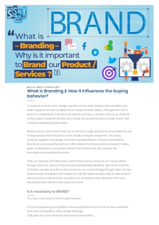 What is Branding?