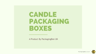 Candle Packaging Boxes