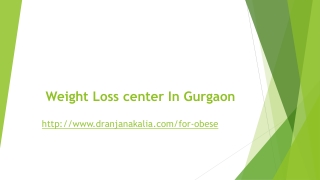 Weight Loss center In Gurgaon