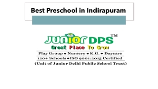 Best Preschool in Indirapuram