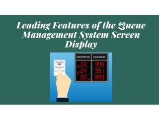 Leading Features of the Queue Management System Screen Display
