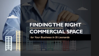 Things To Look For In A Commercial Property In St Leonards For Business