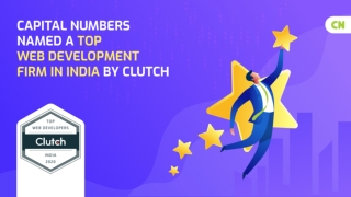 Capital Numbers Named a Top Web Development Firm in India by Clutch
