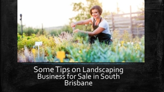 Unique Tips and Tricks on Landscaping Business for Sale in South Brisbane