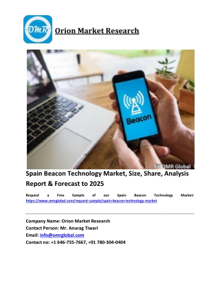 Spain Beacon Technology Market Growth, Size, Share, Industry Report and Forecast 2019-2025