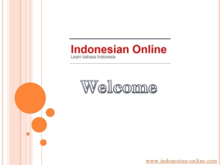 Learn Beginning Indonesian