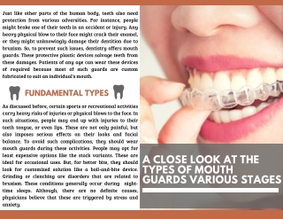 A Close Look at the Types of Mouth Guards