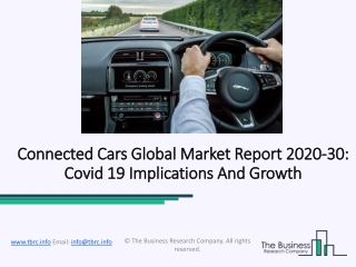 Connected Cars Market Business Outlook, Growth, Revenue, Trends And Foreasts 2023