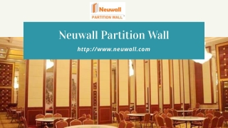 Sound-proof Moveable wall - Neuwall