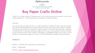 Buy Paper Crafts Online