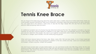 Tennis Knee Brace