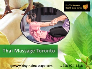Find the best Thai massage Toronto Packages at reasonable Price - King Thai massage Centre