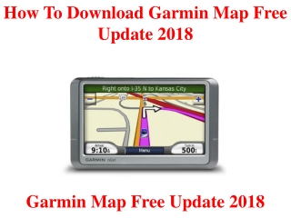 How to Download Garmin Map Free Update 2018
