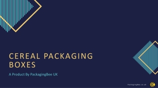 Cereal Packaging Boxes