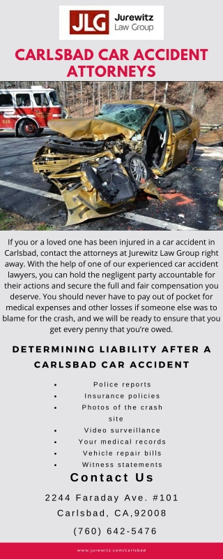 Carlsbad Car Accident Attorneys