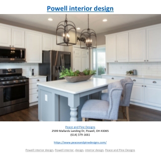 Powell interior design