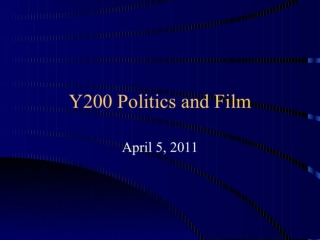 Y200 Politics and Film