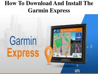 How to download and install the Garmin express