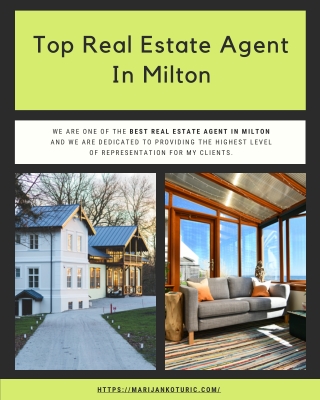 Milton's One of Top Real Estate Agent, Marijan Koturic